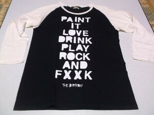 (　ザ・バースディ　The Birthday　PAINT IT LOVE TOUR　【　ラグラン長袖 Tシャツ　】　チバユウスケ