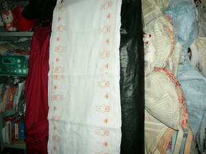  Homme tsu... wheel diapers do Be weave cloth osime...... kind orange pretty . pattern Miffy 65cm rank ×2 sheets unused .. think 