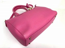 良品★送料無料★ フルラ FURLA レザー リンダ Mサッチェル 2way ショルダーバッグ トートバッグ ★_画像8