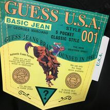 【未使用】90s GUESS ゲス ショーツ ショートパンツ ハーフパンツ ブラック W34 デッドストック_画像6