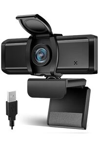 WEBカメラ ウェブカメラ フルHD 1080P 200万画像 高画質 90°広角 パソコンPCカメラ USB2.0 30FPS