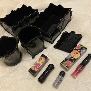 ANNA SUI リップ グロス パウダー ビューティートレイ ブラシ立て ミラー まとめて