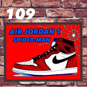 AIR JORDAN 1 SPIDER-MAN コミックシューズ ポスター 1枚