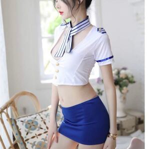 コスプレセクシー シャツブラウス Tバック トップス オープンバスト スパンデックス ミニスカ sexy セパレート 熟女