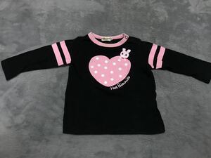 ミキハウスホットビスケッツ 長袖Tシャツ 80