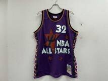 新品Mitchell&Ness 1995 NBA ALL STARシャキールオニールラインストーンスイングマンジャージー★サイズXL★オールスターN2137_画像1