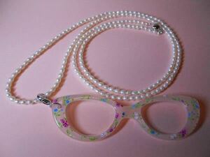 2* fresh water pearl .. magnifier long necklace 91cm*
