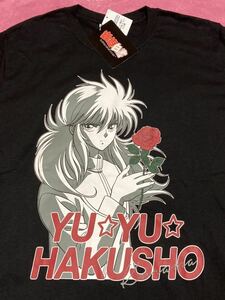 【Mサイズ】新品 幽遊白書 tシャツ 日本 限定 少年ジャンプ 集英社 ぴえろ 冨樫義博 幽☆遊☆白☆書 漫画 コミック yuyuhakusho 蔵馬 b