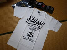 激レア・稀少★STUSSY ステューシー ★STUSSY VS Crash CUSTOMADE WORLDTOUR Tシャツ★ホワイト ★M_画像1