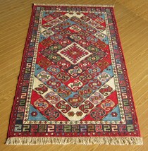 【152×98】イラン直輸入★アゼルバイジャン産キリム・KILIM■2030-432-18_画像1