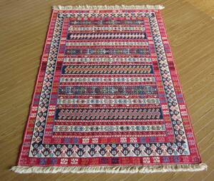 【144×104】イラン直輸入★アゼルバイジャン産キリム・KILIM■2011-391-18