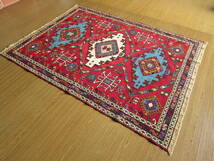 【198×150】イラン直輸入★アゼルバイジャン産キリム・KILIM■2092-450-54_画像3