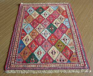 【98×79】イラン直輸入★アゼルバイジャン産キリム・KILIM■1951-334-12