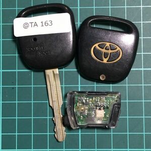 @TA 163 設定方法有り トヨタ 1B 1つボタン キーレス Bb エスティマ ウィッシュ ファンカーゴ グランビア カローラ等