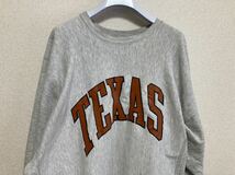 90's Champion REVERESE WEAVE チャンピオン リバースウィーブ スウェットトレーナー ビンテージ USA製 グレー TEXAS 希少サイズXXL_画像3