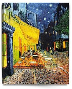  new goods art panel go ho landscape painting picture interior night. Cafe terrace ornament . canvas .40x50cm