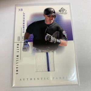 Matt Williams 2001 Upper Deck SP Game Used Fabric Jersey