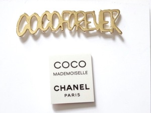 シャネル CHANEL 2点セット COCO FOREVER COCO MADEMOISELLE カード付 限定 ピンブローチ 新品 非売品 ピンバッジ ピンバッチ ピンズ ロゴ