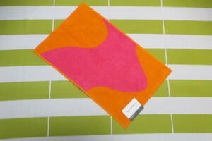  Marimekko *LOKKI /roki guest towel * pink / orange 