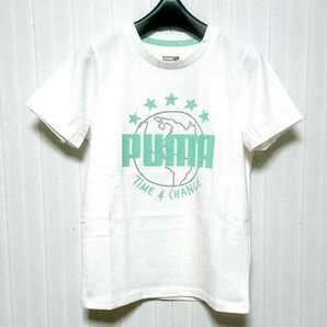 特価/未使用【サイズ=128cm】puma/プーマ/子供/半袖/Tシャツ/胸囲=64~66cm/white