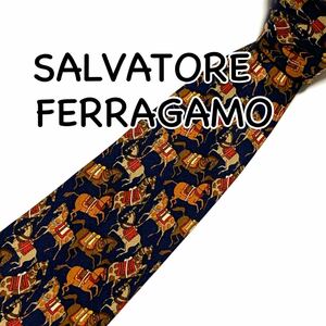 SALVATORE FERRAGAMO Ferragamo галстук шелк 100%