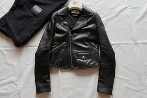 LOEWE* прекрасный товар *\453,200* Biker жакет чёрный 32/ Loewe * Rider's 