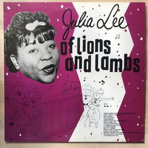 LP◆JULIA LEE◆OF LIONS AND LAMBS◆CHARLY RECORDS◆CRB 1175◆ジュリア・リー