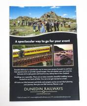 ニュージーランド　タイエリ渓谷鉄道　パンフレット　ＤＵＮＥＤＩＮ　ＲＡＩＬＷＡＹＳ（難あり）（送料込み）_画像2