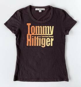 * бесплатная доставка прекрасный товар TOMMY HILFIGER Tommy Hilfiger tops короткий рукав футболка чай размер 0 женский женский 