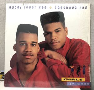 レア Paul C 1988 Super Lover Cee & Casanova Rud / Girls I Got 'Em Locked Original US LP Elektra DNA International シュリンク