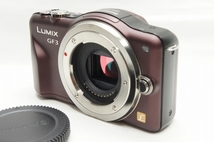 【アルプスカメラ】美品 Panasonic パナソニック LUMIX DMC-GF3 ボディ センシュアルブラウン ミラーレス一眼カメラ 210411s_画像2