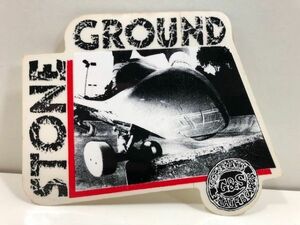 【 G&S Skateboard 】 Gordon and Smith / デッドストック / stone ground / スケートボード ステッカー / ビンテージ C4