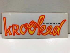 レア！【 KROOKED 】 クルキッド ステッカー / デカール スケートボード / SKATEBOARD STICKER DECAL / 管理C1