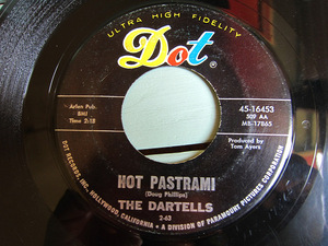 Dartells ● Hot Pastrami/Dartell Stomp Dot Records 45-15453 ● 210419T1-RCD-7-RK Запись рис Рэйс Рейс 7-дюймовый рок 45