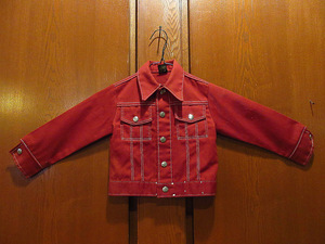  Vintage 70's*MANN Kids 2. карман жакет *210430f6-k-jk б/у одежда ребенок одежда G Jean модель внешний USA retro 