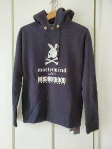 NEIGHBORHOOD ネイバーフッド×MASTERMIND JAPAN 12AW NHMJ.BUNNY/C-HOODED.LS スウェットパーカー 黒 サイズS 正規品 新品未使用