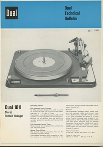 Dual 1011の英語カタログ デュアル 管4802