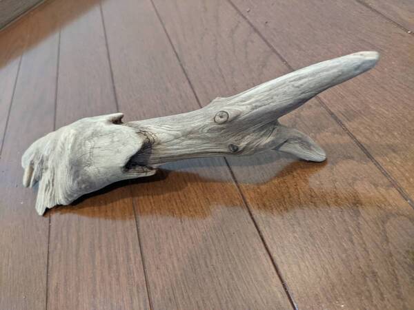 ☆天然流木 水槽 1点物 アクアリウム オブジェ アート 31×6×7.5cm 大和川河口 爬虫類 インテリア