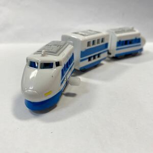 カプセルプラレール　100系新幹線　3両編成セット　路面電車編