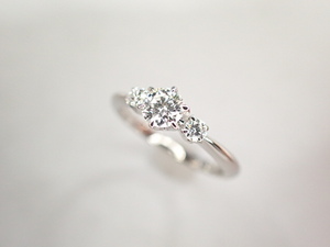  прекрасный товар Mikimoto Pt950 diamond 0.23ct(F-VVS1-VERY GOOD) др. diamond итого 0.07ctte The Yinling g кольцо 