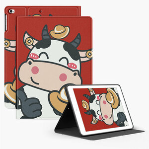 iPad Air4 ケース 10.9インチ iPad Air（第4世代）カバー タブレットPC 手帳型 ソフトカバー オートスリープ機能付き 乳牛 かわいい