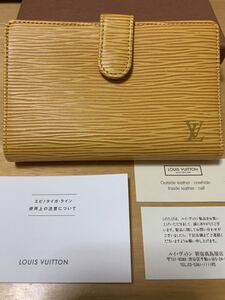 ★未使用★箱付★ルイヴィトン★LOUIS VUITTON★エピ レザー ポルト★がま口財布★イエロー★マスタード★黄色★ M63249★タッシリイエロー