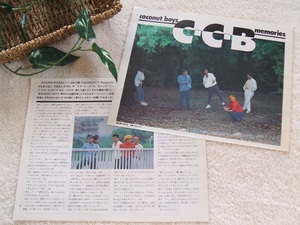 レア? ◆39年前◇レトロ◆ C-C-B/CCB/Coconut Boys/ココナッツ・ボーイズ/渡辺英樹/笠浩二/関口誠人/田口智治/米川英之*ステキな切り抜き♪