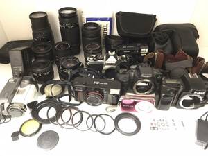  camera lens hood filter case etc. accessory summarize large amount Nikon Olympus Mamiya PENTAX MINOLTA #k12119