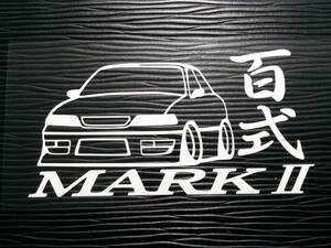 百式マークII ステッカー ③ 車高短 JZX100 トヨタ 車体 1JZ マーク2 　エアロ