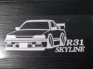 R31スカイライン車体ステッカー 日産 HR31 スポイラー エアロ GTウィング 車高短仕様 