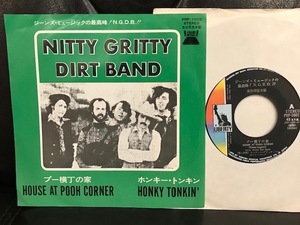 ultra rare 7 sample record promo #NITTY GRITTY DIRT BAND / HOUSE AT POOH CORNER / HONKY TONKIN'#LIBERTY PRP-1002#