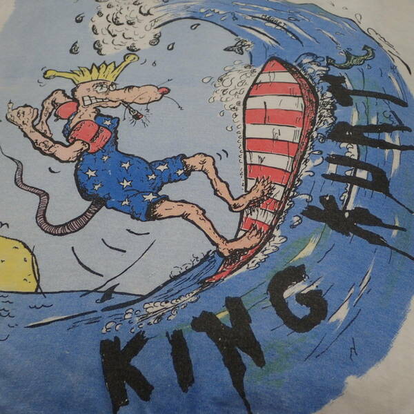 ■ 80s KING KURT Vintage T-shirt ■ キングカート ヴィンテージ Tシャツ 当時物 本物 バンドT ロックT サイコビリー psychobilly