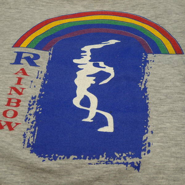 ■ 80s RAINBOW Vintage T-shirt ■ レインボー ヴィンテージ Tシャツ 当時物 本物 バンドT ロックT Ritchie Blackmore Deep Purple