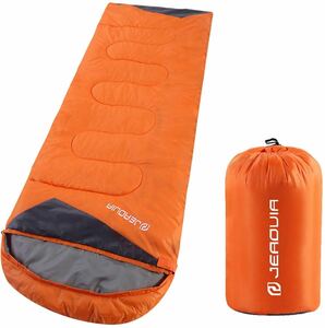 封筒型寝袋 1.35kg 春夏秋の使用可能 軽量 保温 防水 簡単収納シュラフ